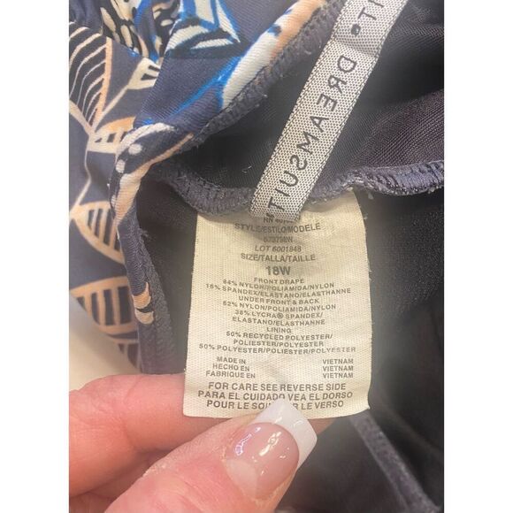 DREAMSUIT Slimming/Shaping One Piece Swim Suit Sz. 18W Swim Beach - Picture 9 of 11